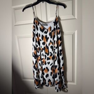 Tinley Women’s‎ Mini Spaghetti Strap Leopard Print Dress